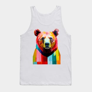 Bear animal art #bear Tank Top